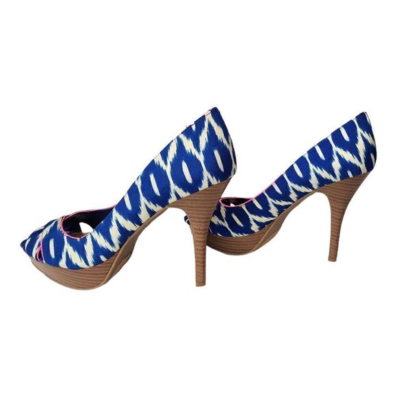 Fergalicious Echo Peep-Toe Ultra High Heel Stiletto Pump Size 10M - Picture 1 of 8